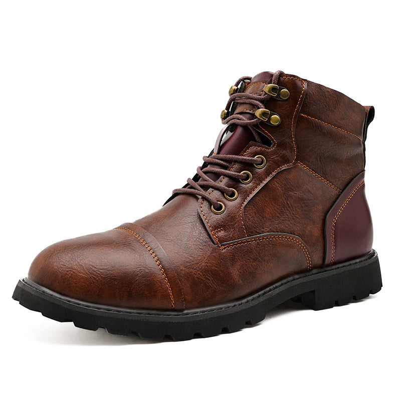 Fashion High Top Working Wear Style Men's Boots