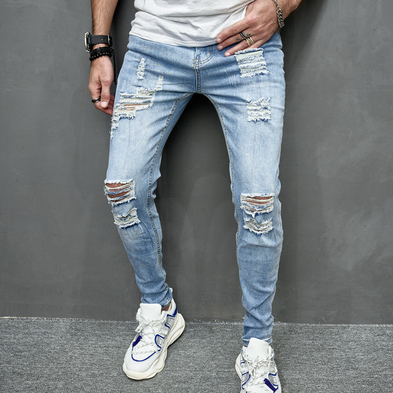 Men's Slim Fit Elastic Jeans