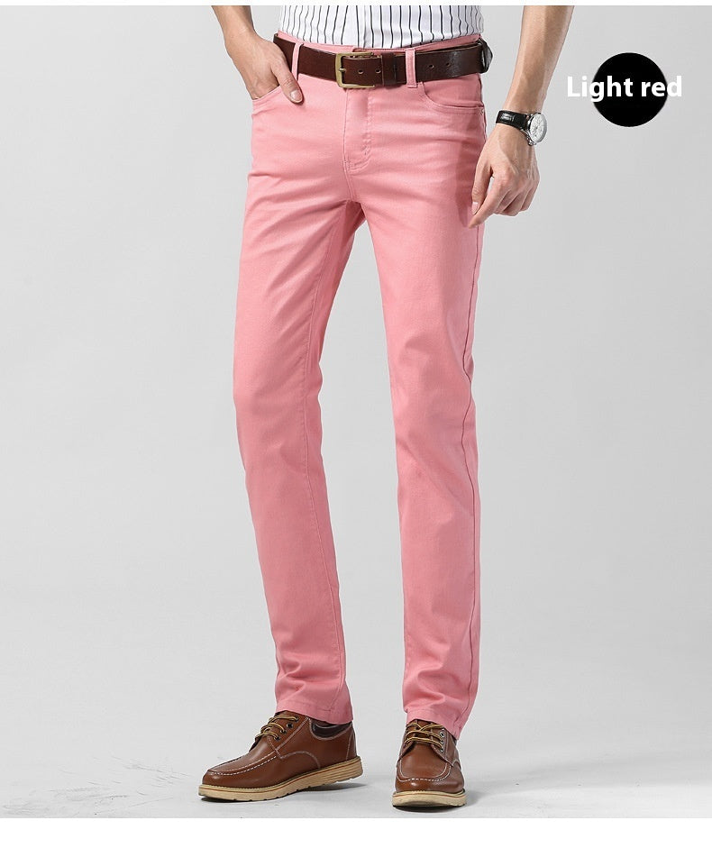 Men's Personality Colored All-matching Stretch Casual Pants