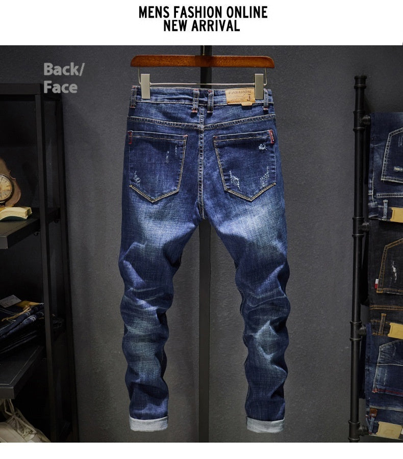 Cross-border Stretch Jeans For Men