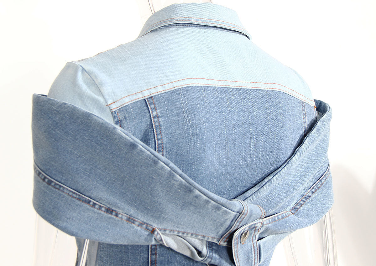 Shirt Slimming Denim Shirt