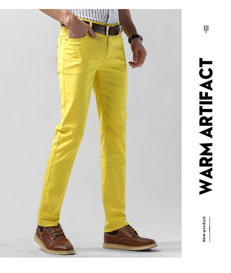 Men's Personality Colored All-matching Stretch Casual Pants