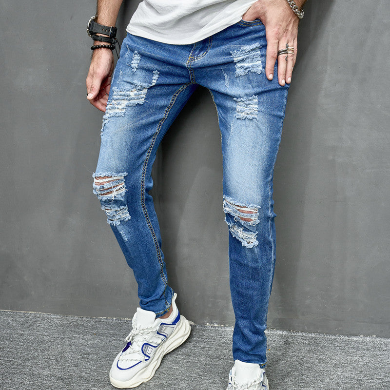 Men's Slim Fit Elastic Jeans