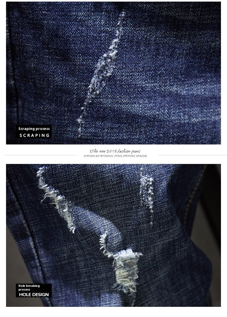 Cross-border Stretch Jeans For Men