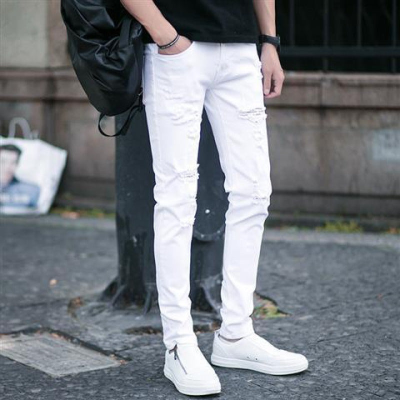 Men's Trendy Slim Patch Jeans