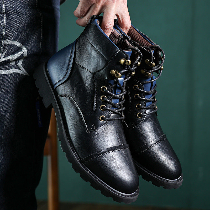 Fashion High Top Working Wear Style Men's Boots