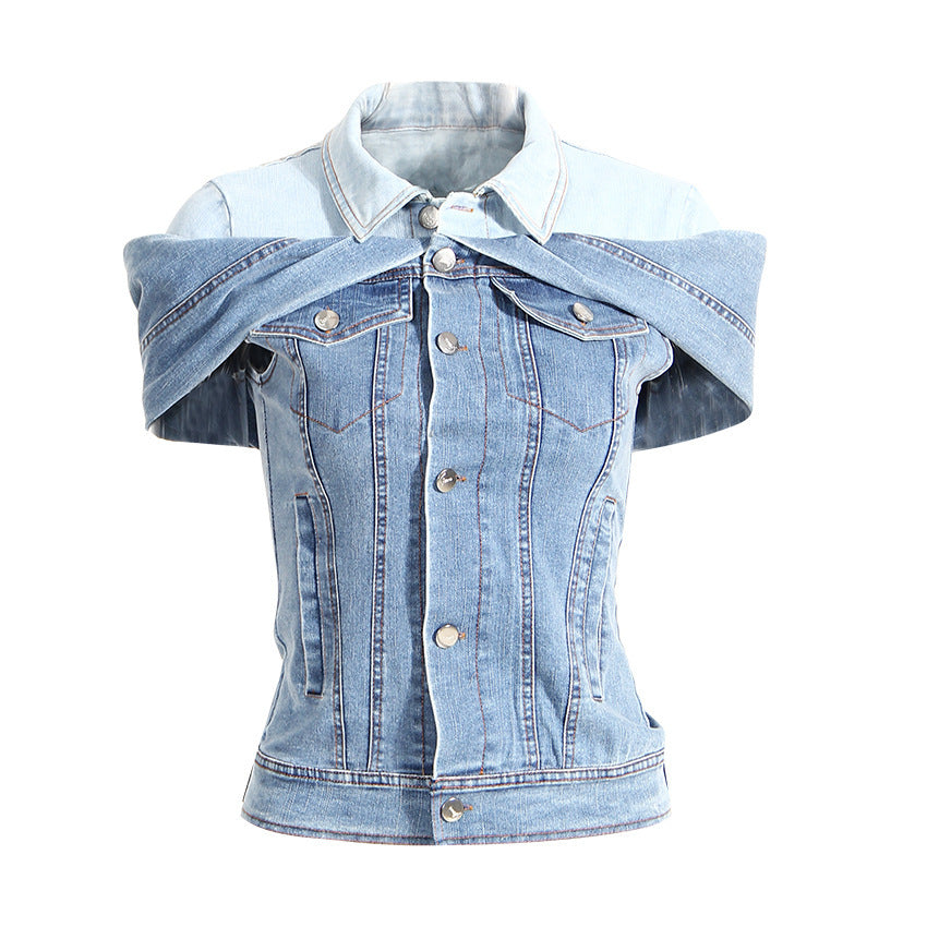 Shirt Slimming Denim Shirt