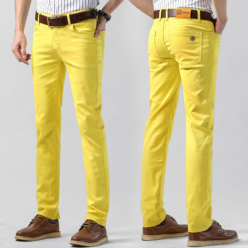 Men's Personality Colored All-matching Stretch Casual Pants