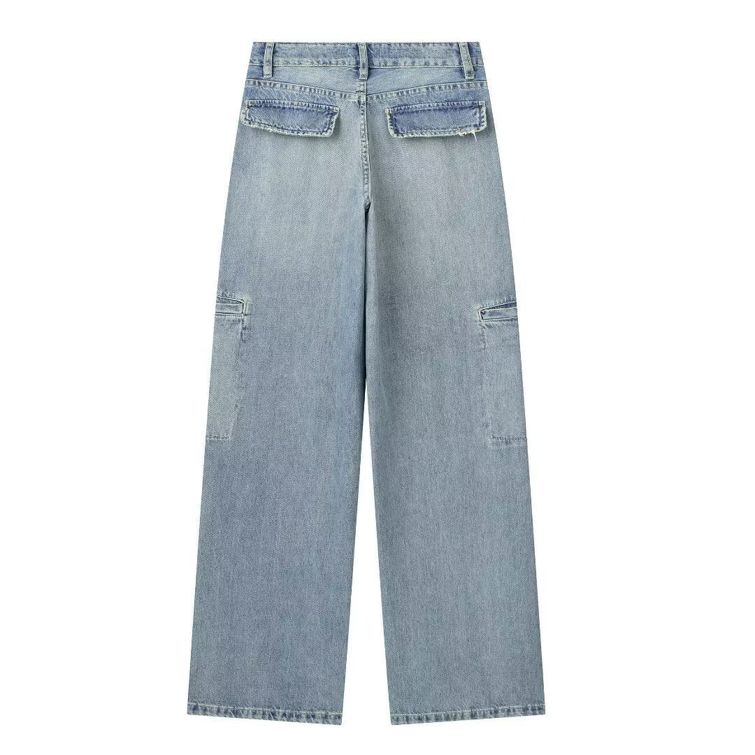 Jeans Mid-waist Denim Trousers