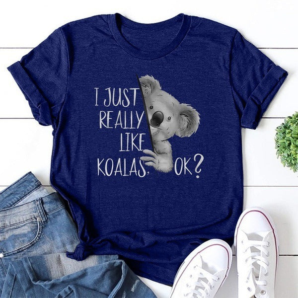 Koala Pattern Short Sleeve