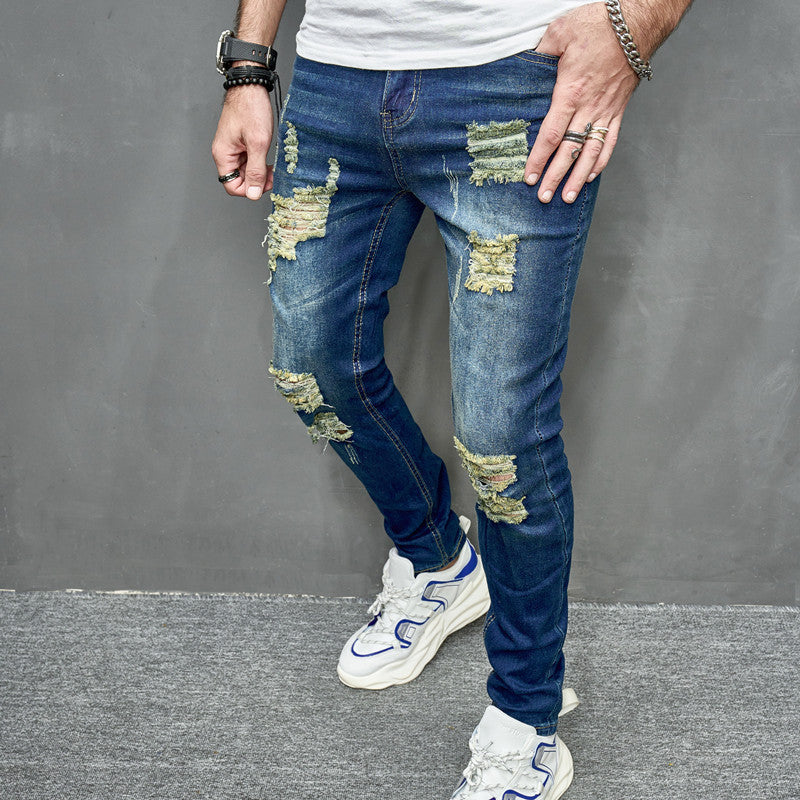 Men's Slim Fit Elastic Jeans