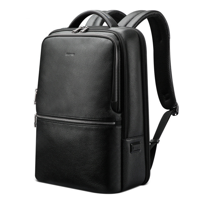 Men's Backpack Leather Large Capacity