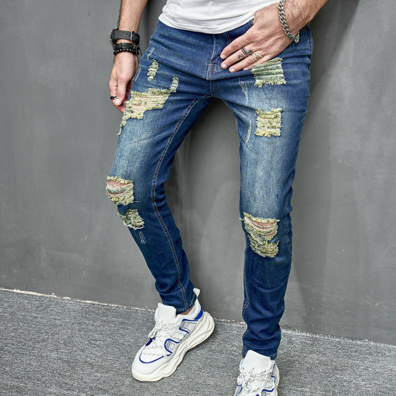 Men's Slim Fit Elastic Jeans