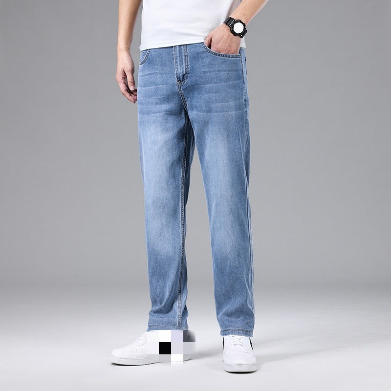 Men's Thin Loose Silk Jeans