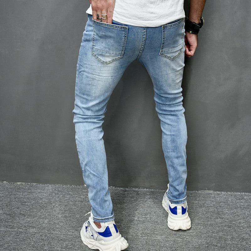 Men's Slim Fit Elastic Jeans