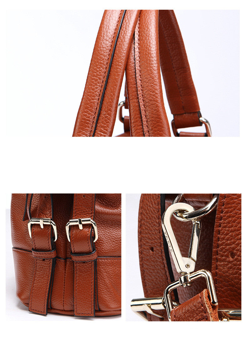 Leather Top Layer Cowhide Bag For Ladies