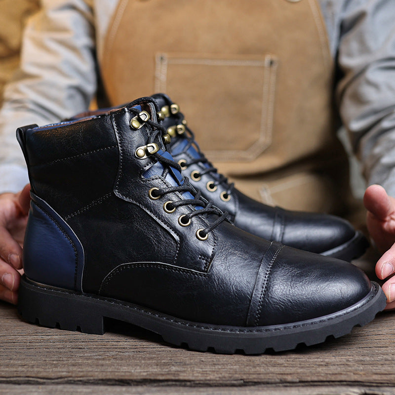 Fashion High Top Working Wear Style Men's Boots