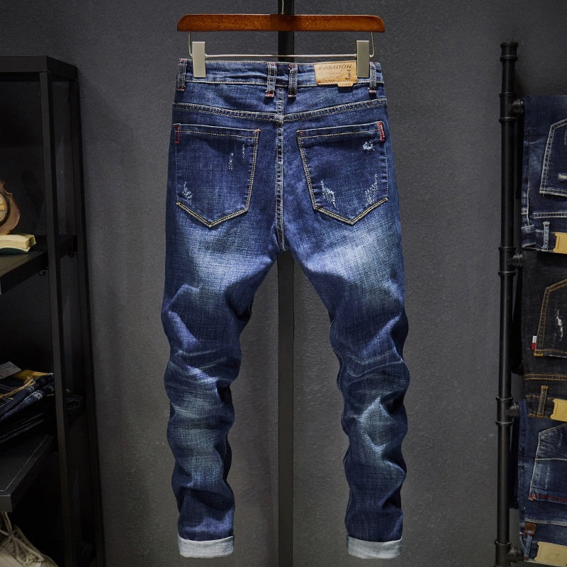 Cross-border Stretch Jeans For Men