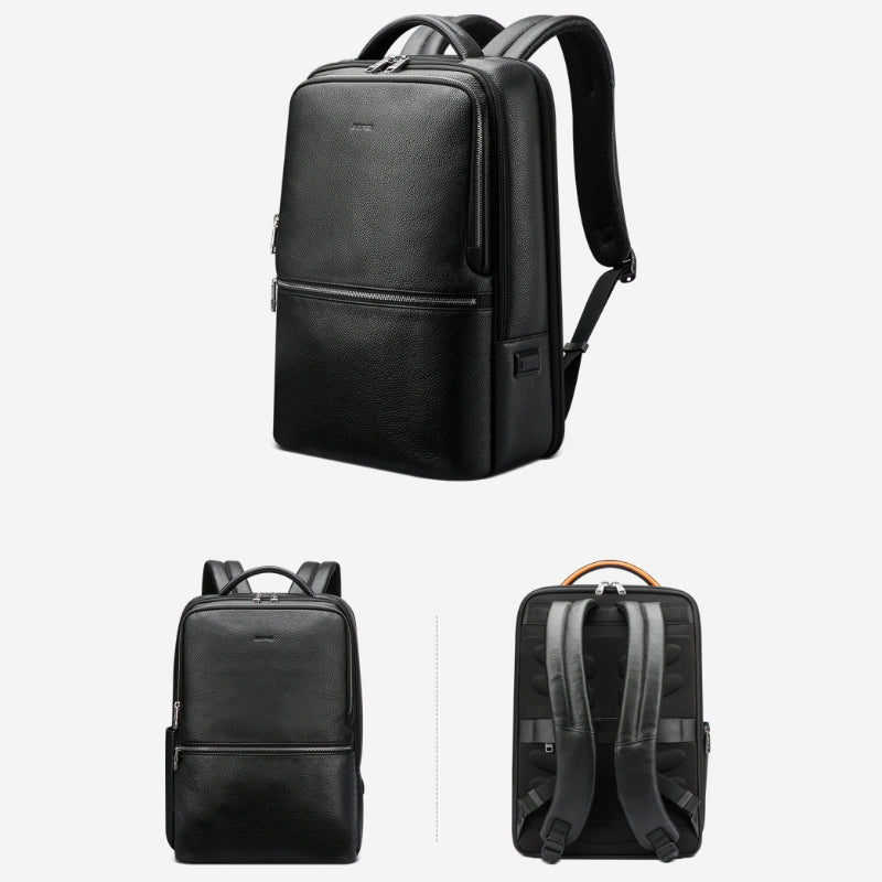 Men's Backpack Leather Large Capacity