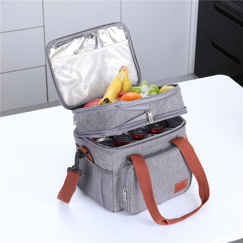 Outdoor Picnic Double Insulated Bento Bag