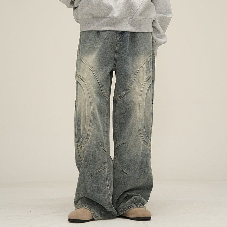 Design For Man's Straight Leg Jeans