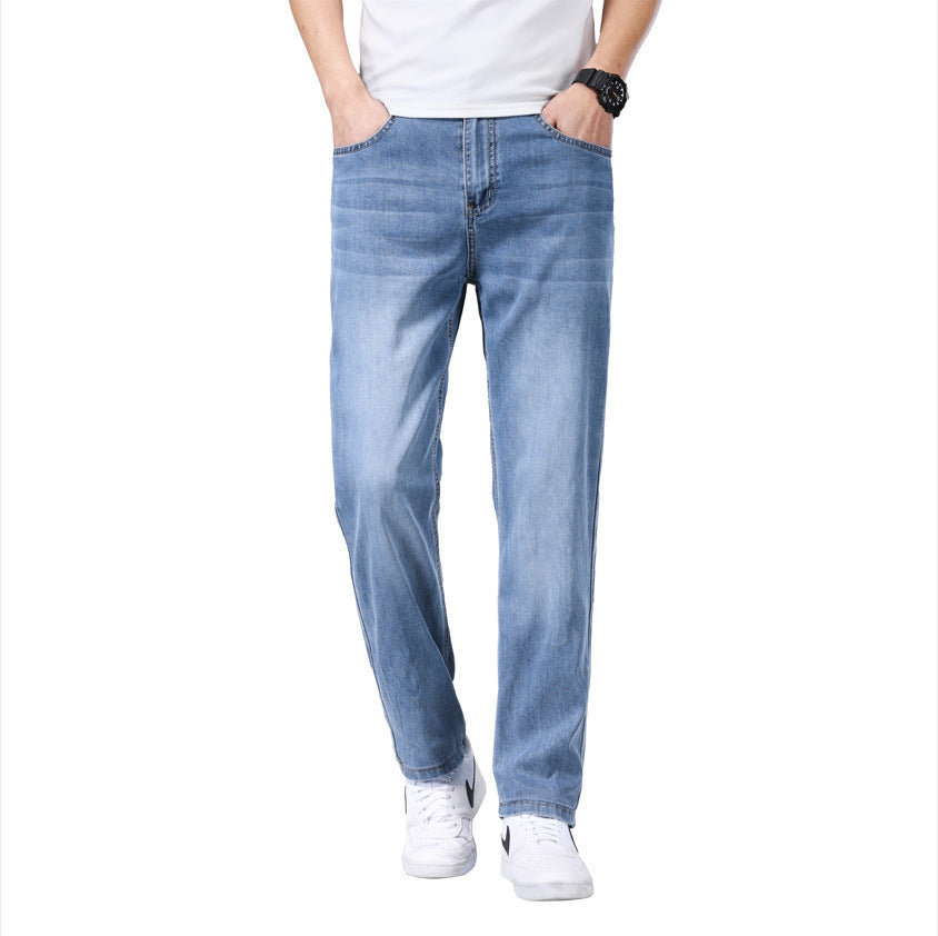 Men's Thin Loose Silk Jeans