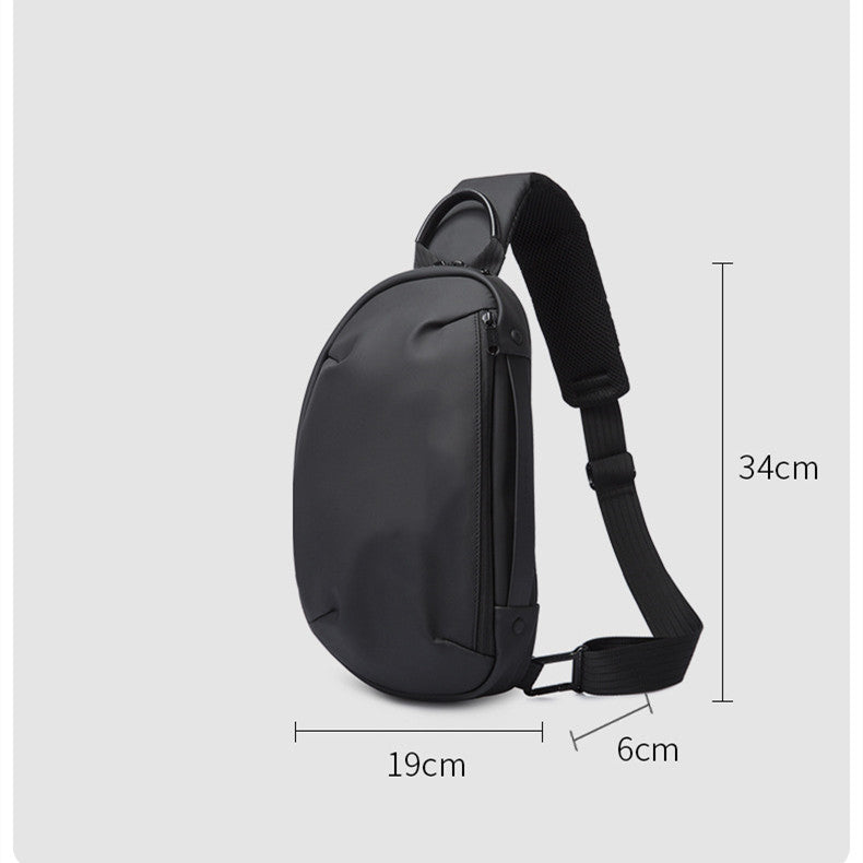 One Shoulder Chest Bag For Men's Casual Waterproof Crossbody