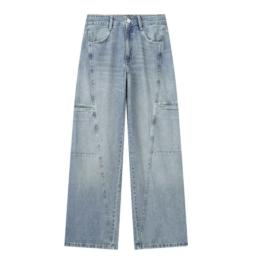 Jeans Mid-waist Denim Trousers