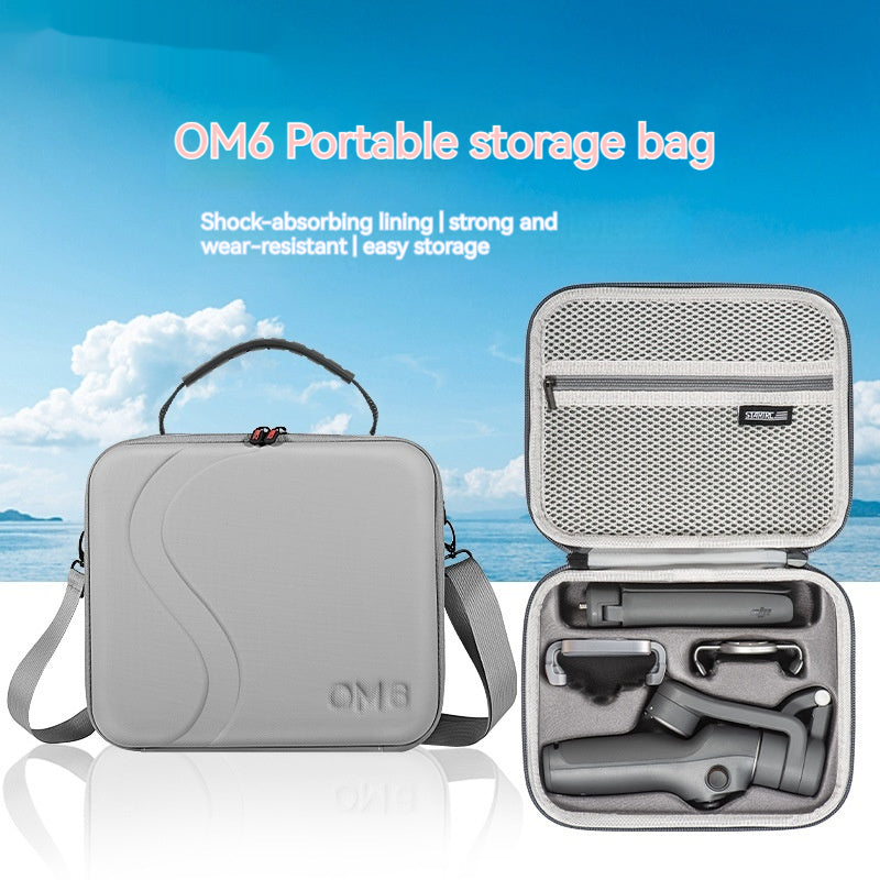 OM6 Hand-held Tripod Head Portable Tote Crossbody Bag Storage Bag Full Set Storage