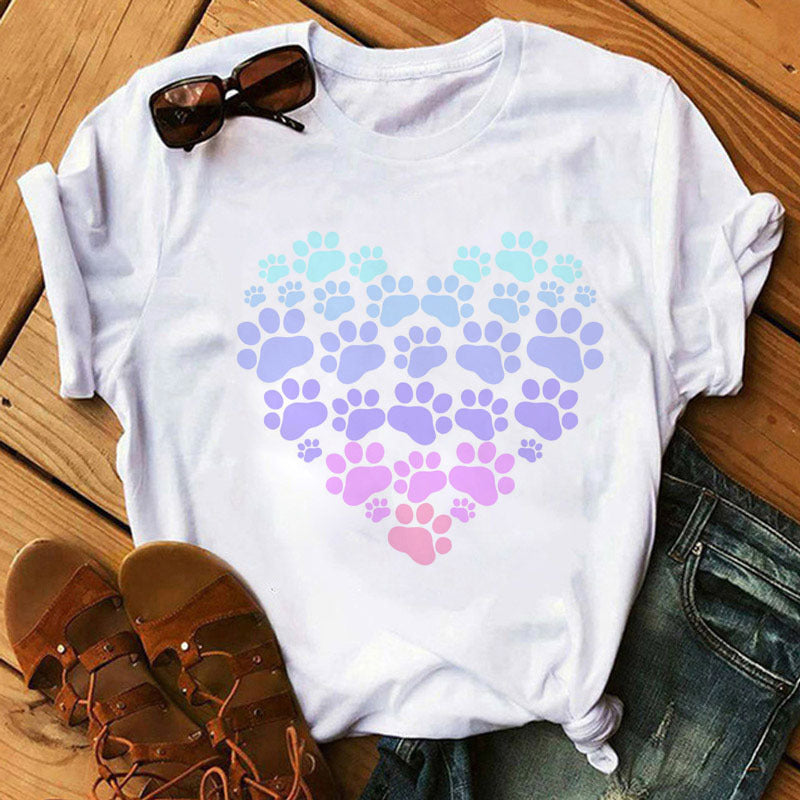 Fashion Short Sleeve Women's Cute T-shirt