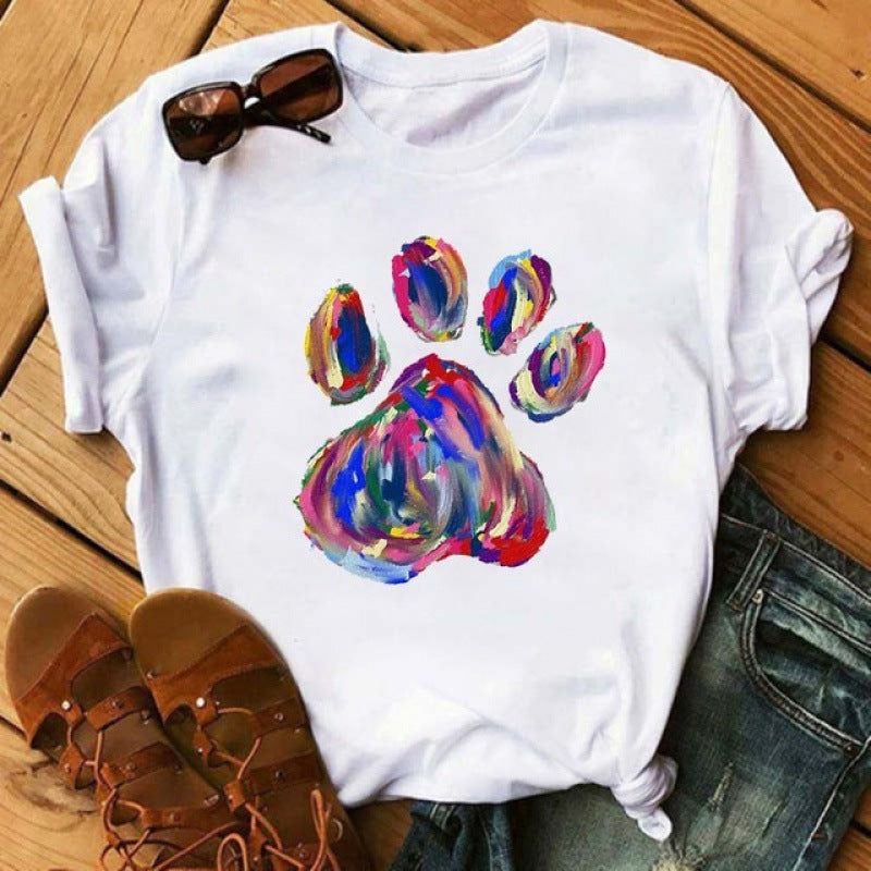 Fashion Short Sleeve Women's Cute T-shirt