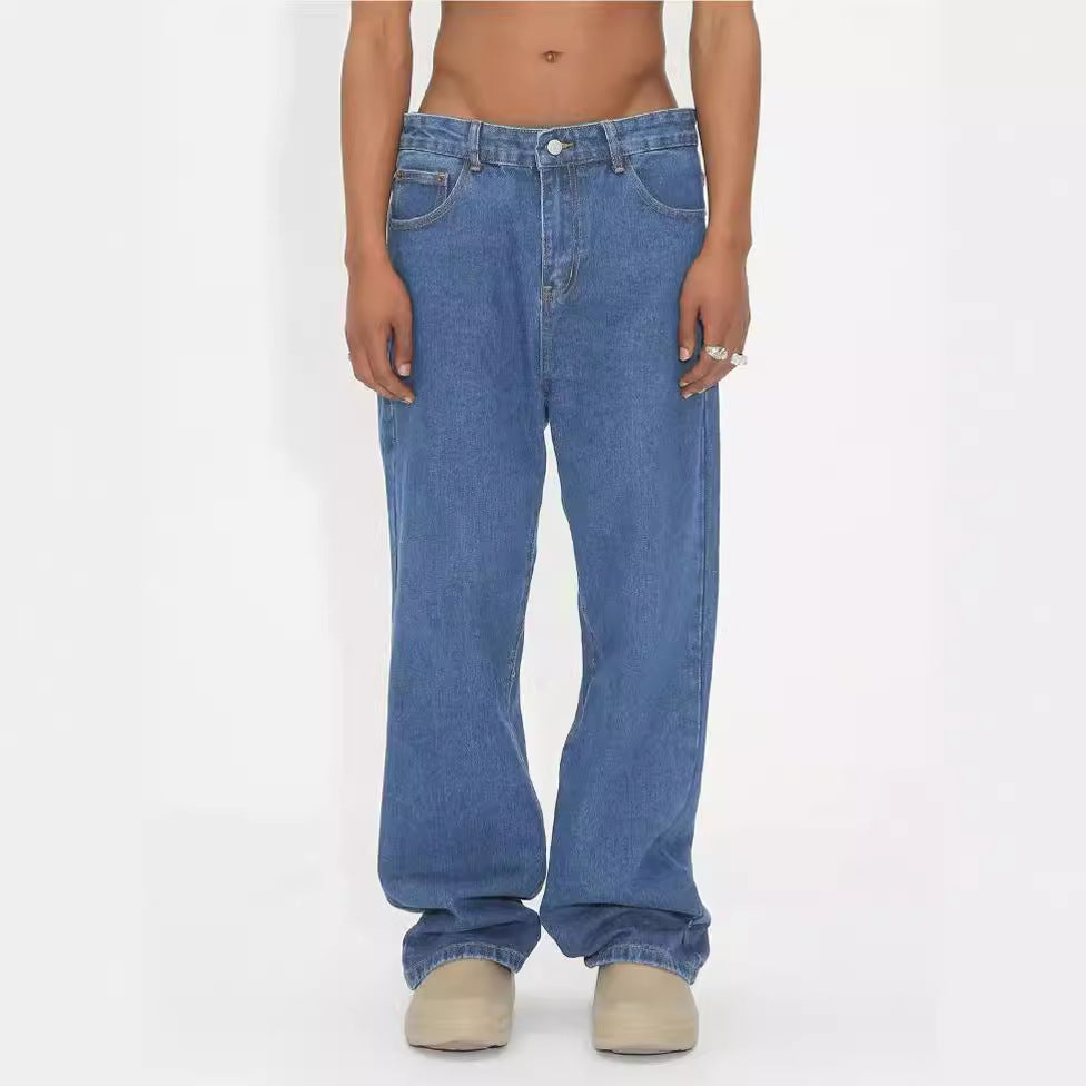 Retro Men's Loose And Comfortable Denim