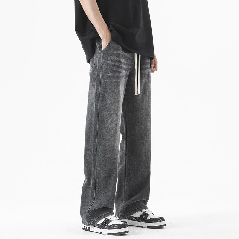 Men's Loose Straight Waist Wide Leg