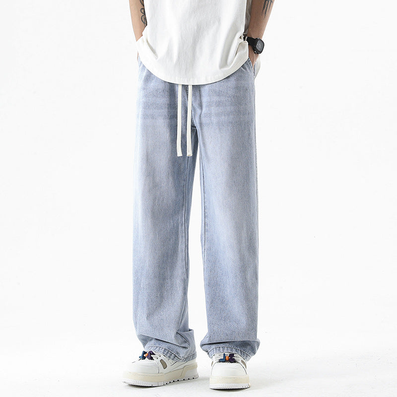 Men's Loose Straight Waist Wide Leg