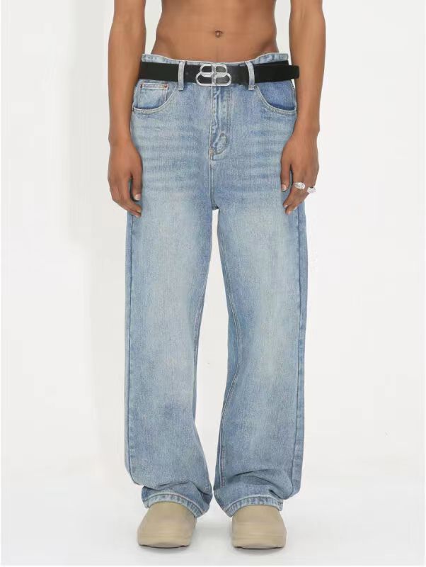 Retro Men's Loose And Comfortable Denim