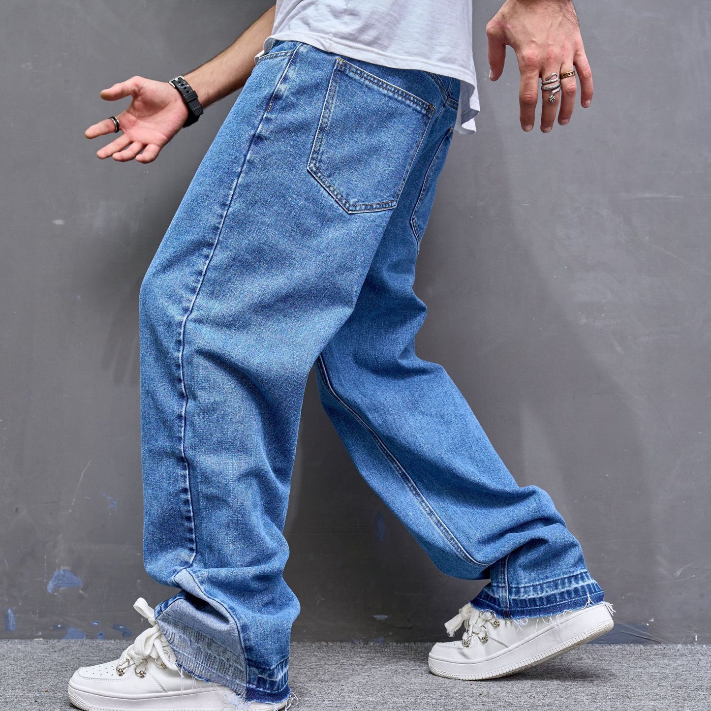 Vintage Casual Jeans Men American Style