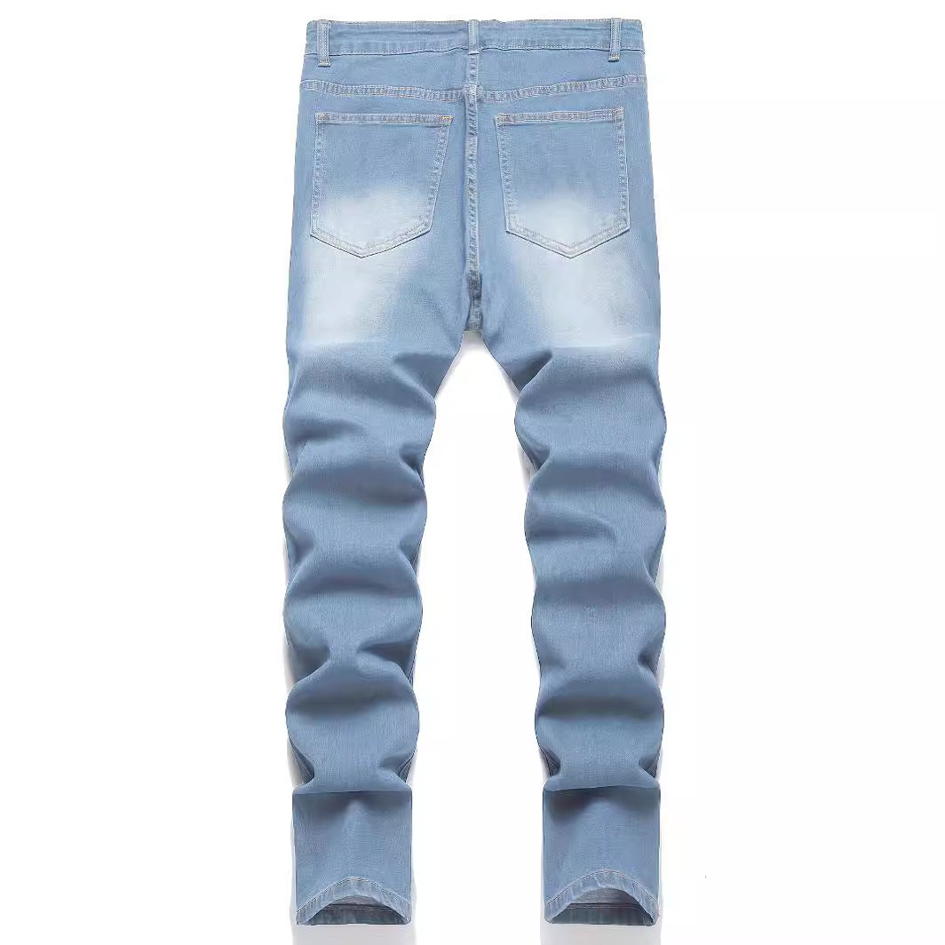 European And American Fashion Patch Men's Jeans