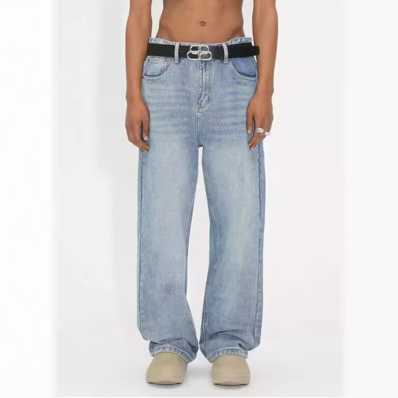 Retro Men's Loose And Comfortable Denim