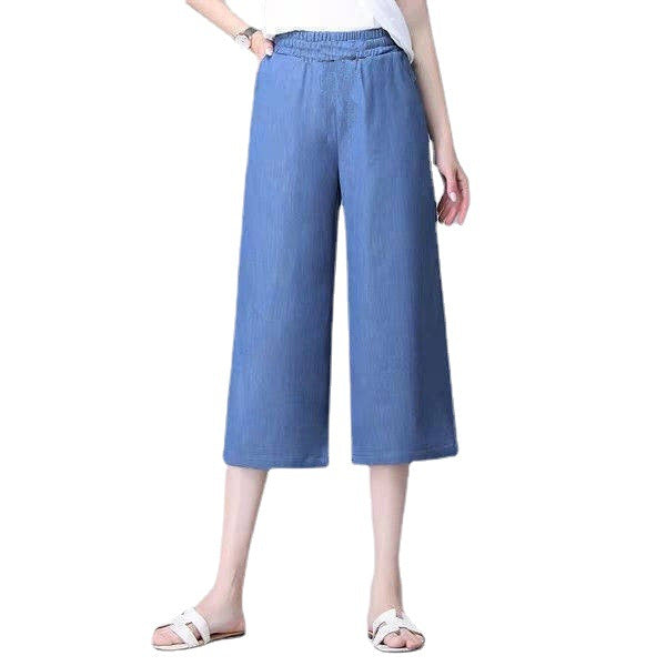 Jeans Female Wide Leg High Waist