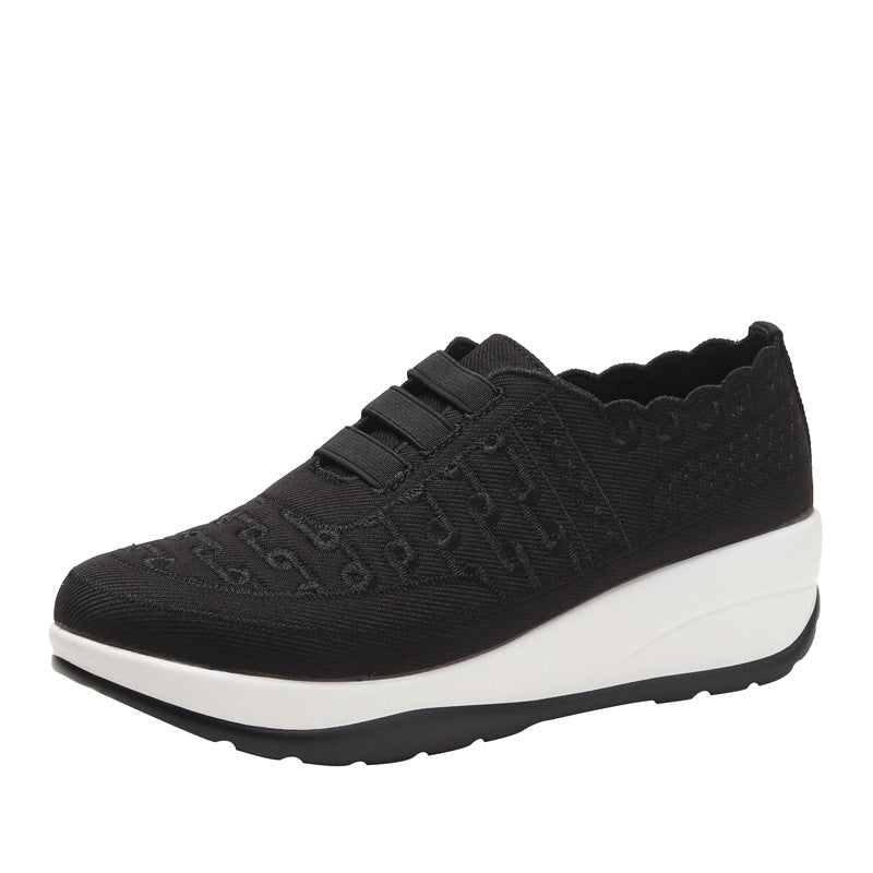 Fly Woven Mesh Slip-on Women's Shoes Breathable And Lightweight