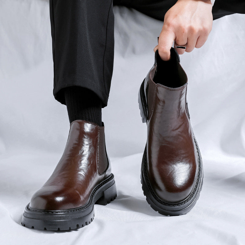 Mid-top British Style Men's Shoes