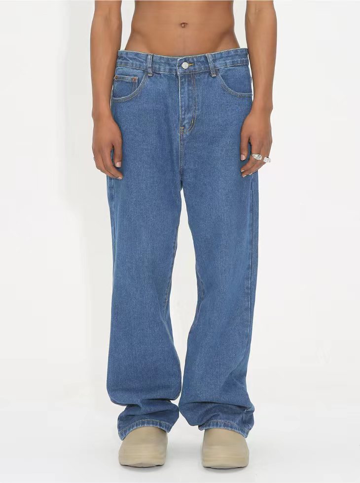 Retro Men's Loose And Comfortable Denim