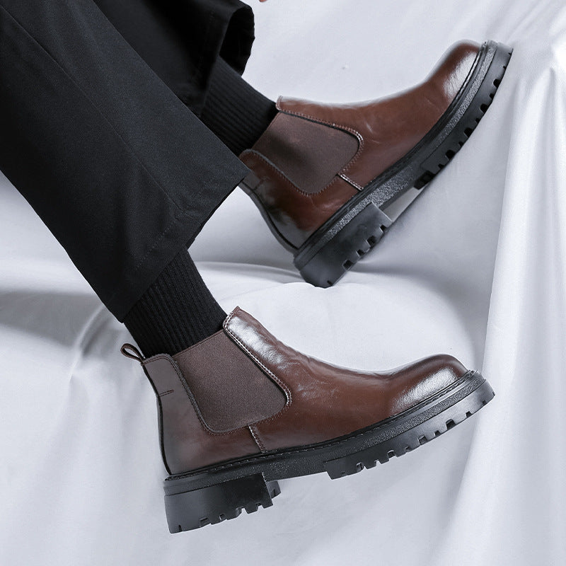 Mid-top British Style Men's Shoes