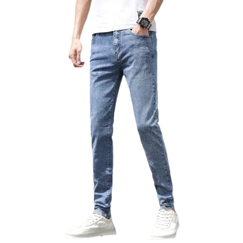 Light-colored Jeans Men's Korean-style Stretch