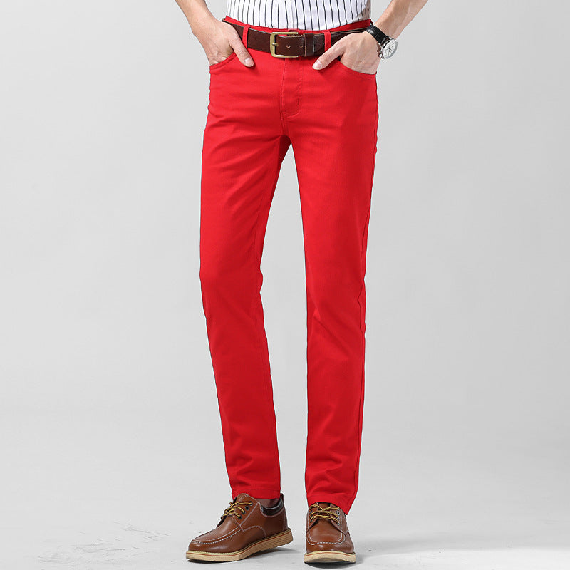 Men's Personality Colored All-matching Stretch Casual Pants