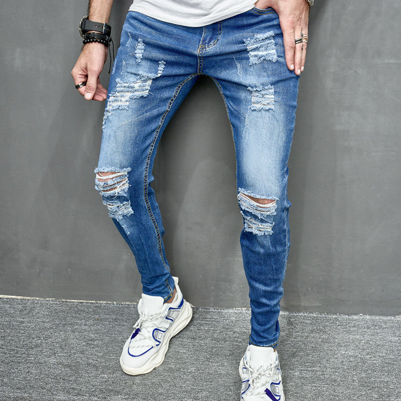 Men's Slim Fit Elastic Jeans