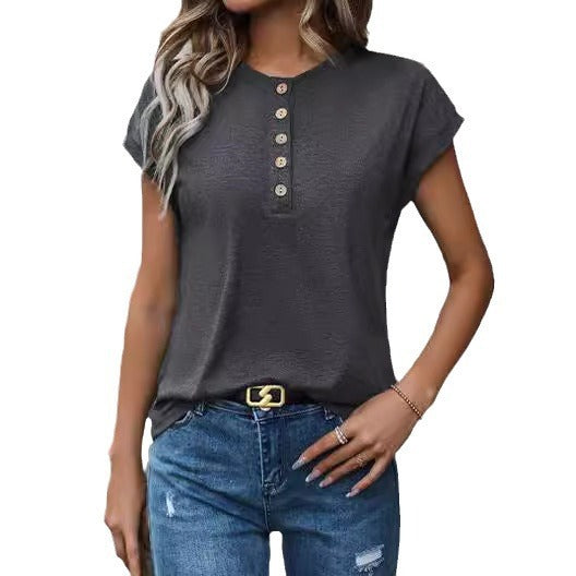 Short Sleeve Casual Ladies T-shirt