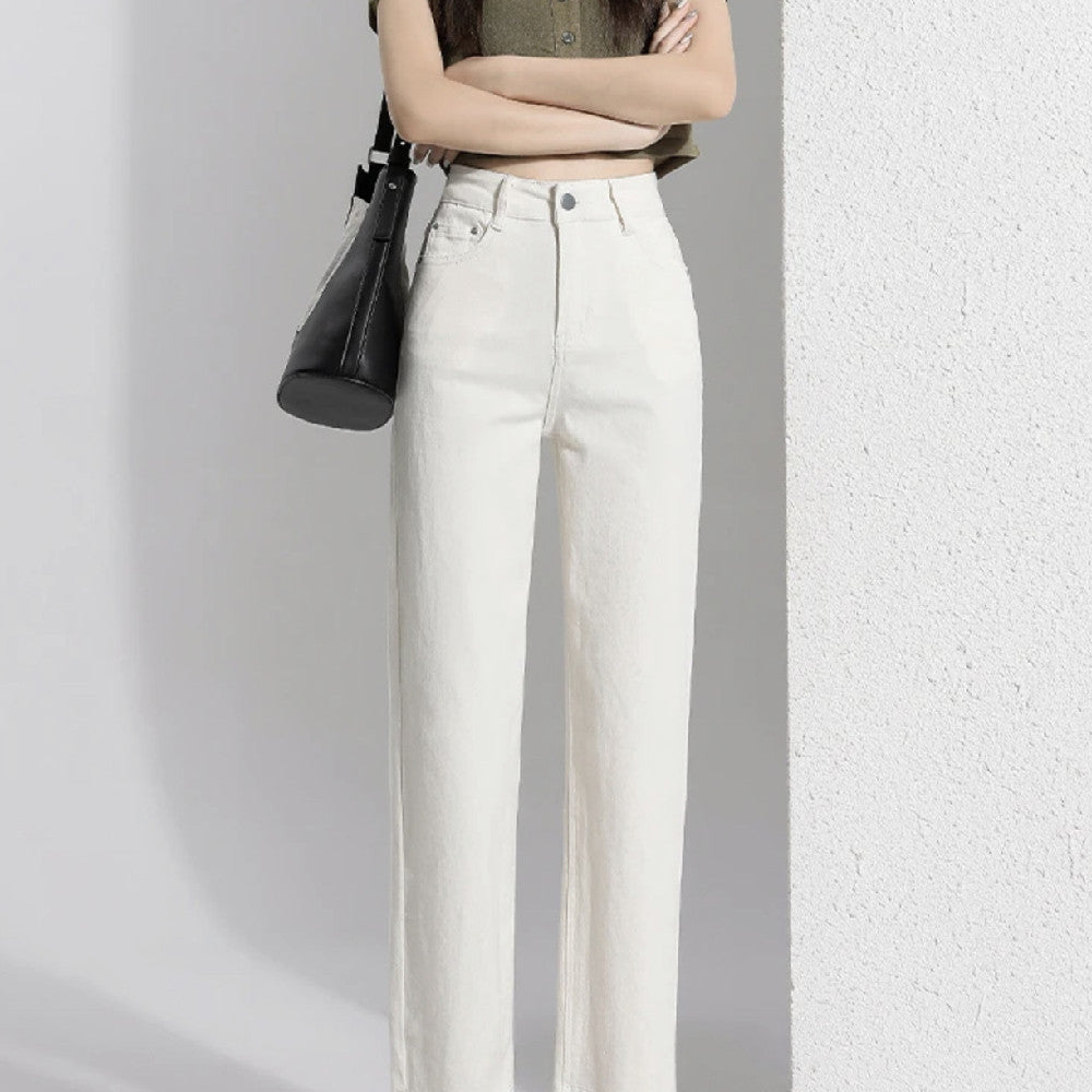 Women's white Ankle-length Pants