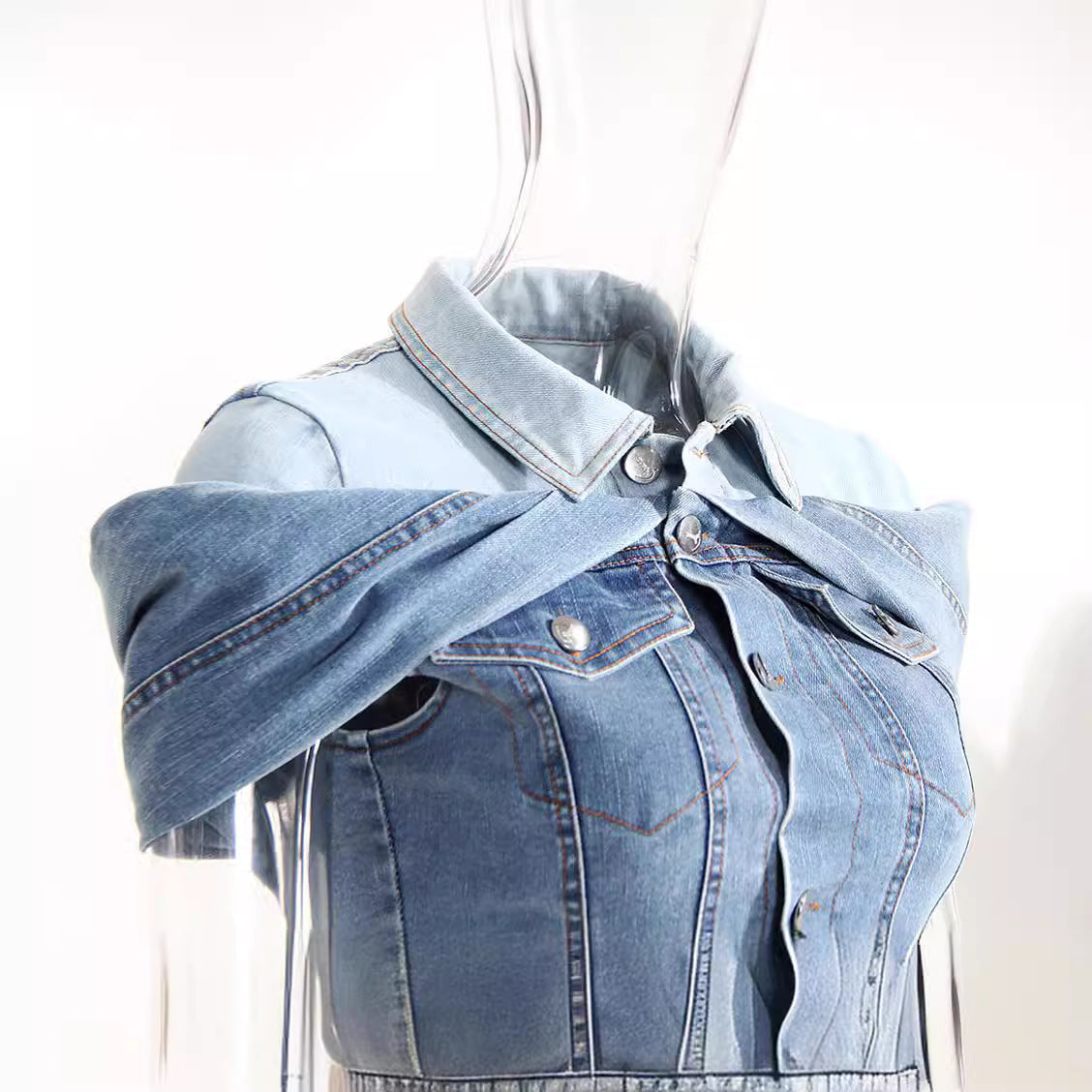 Shirt Slimming Denim Shirt