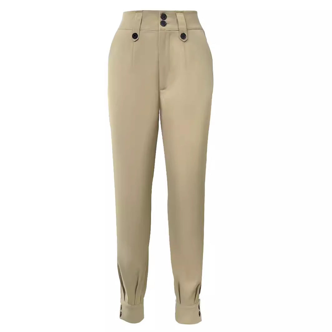 Women's Fashion Solid Color Trousers